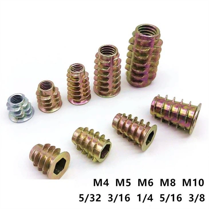 China wood insert nut and bolt