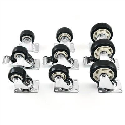 Rueda de carro para muebles Rueda giratoria de perfil bajo