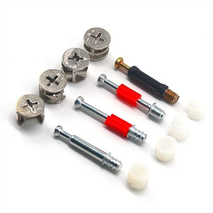 Zinc Alloy Cam Connector Screw For Wood Eccentric Cam Lock wholesale